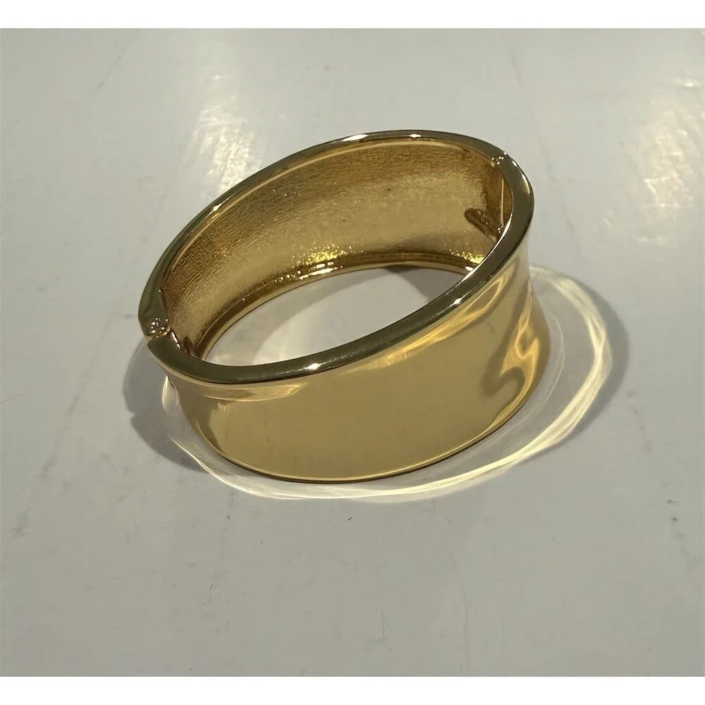 Nordstrom $39 Clara Bracelet Gold Hinged Wide Cuff Statement Bangle chunky gift